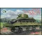 Unimodels BT-7 tank on a biaxial 20-ton railway platform (short - 6.6m) 1:72 (UMT693)