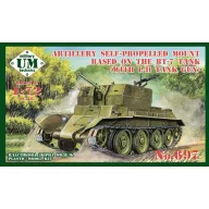   Unimodels Artillery self-propeled mount based on the BT-7 tank (with L-11 tank gun) 1:72 (UMT697)