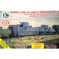   Unimodels Armored platforms (Soviet trophies) of German armored trains 1:72 (UMT713)