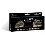   Vallejo Model Color Set Utility Paint Set WWII & WWIII 8x18 ml (70201)