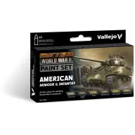   Vallejo Model Color Set American Armour & Infantry 6x18 ml (70203)
