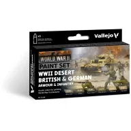   Vallejo Model Color Set Desert British & German Armour & Infantry 6x18 ml (70208)