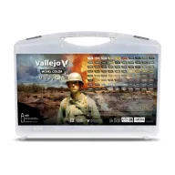   Vallejo Military Case. Includes: 76 colors + 4 auxiliaries selected for camouflage schemes & military uniforms 18 ml (70253)