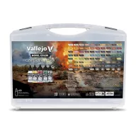   Vallejo Combination Case. Includes: 80 colors selected for BSL combinations (base, shadow & light tones) 18 ml (70254)