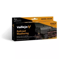   Vallejo Model Color Set Railroad Weathering by Chema Cabrero 8x18 ml (70264)
