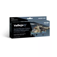   Vallejo Model Air Set Soviet / Russian Colors Combat Helicopters post WWII to present 8x18 ml (71601)