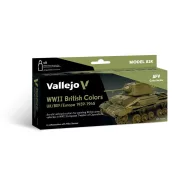   Vallejo Model Air Set WWII British Colors UK/BEF/Europe 1939-1945 8x18 ml (71614)