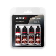 Vallejo Game Color Silver NMM Set 4x18 ml (72394)