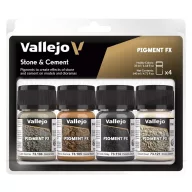 Vallejo Effect Set Stone & Cement 4x35 ml (73192)