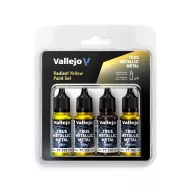   Vallejo True Metallic Metal: Radiant Yellow Paint Set (4)  (77259)