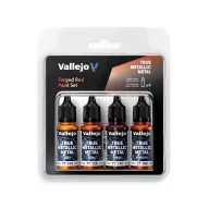   Vallejo True Metallic Metal: Forged Red Paint Set (4)  (77260)