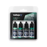  Vallejo True Metallic Metal: Beetle Green Paint Set (4)  (77265)
