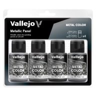 Vallejo Metal Color Set Metallic Panel 4x32 ml (77601)