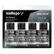 Vallejo Metal Color Set Jet Exhaust 4x32 ml (77602)