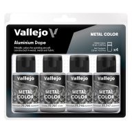   Vallejo Metal Color Set Aluminium Dope WWI & Early WWII 4x32 ml (77603)