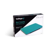   Vallejo Wet Palette Set (includes: Airtight tray with lid, 2 Rehusable hydration sponges, 30 Sheets of moisture paper, 1 Accesory well palette and elastic band) (B90001)