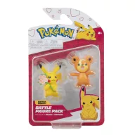   Pokémon 2 db-os figura csomag - Teddiursa és Valentin napi Pikachu (PKW2488)