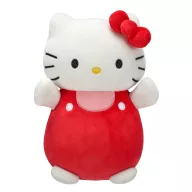   Squishmallows 25 cm HugMees Hello Kitty - Hello Kitty Red and Pink Overalls (SQSN00310)