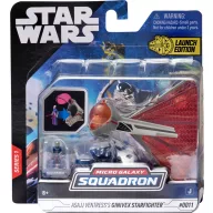   Star Wars 8 cm-es jármű figurával - Ginivex-Class Starfighter + Asajj Ventress (SWJ0005)