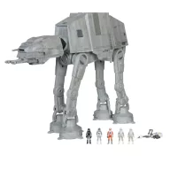   Star Wars 30 cm-es jármű figurával - AT-AT + Speedbiker + 5 figura fény és hang effekttel (SWJ0170)
