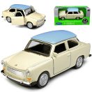 Welly Trabant 601 bézs kék tetővel 1:60-1:64 (21663B)