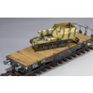 Zimi Model 15 cm sFH 13/1 (Sf)auf Gw Lrs.(f )Sd.Kfz.135/1 with German 50 Ton Type SSy45 Flatcar Schwerer Platformwagen [3 in 1] 1:35 (ZM35076)