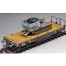 Zimi Model 15 cm sFH 13/1 (Sf)auf Gw Lrs.(f )Sd.Kfz.135/1 with German 50 Ton Type SSy45 Flatcar Schwerer Platformwagen [3 in 1] 1:35 (ZM35076)