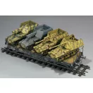 Zimi Model 15 cm sFH 13/1 (Sf)auf Gw Lrs.(f )Sd.Kfz.135/1 with German 50 Ton Type SSy45 Flatcar Schwerer Platformwagen [3 in 1] 1:35 (ZM35076)